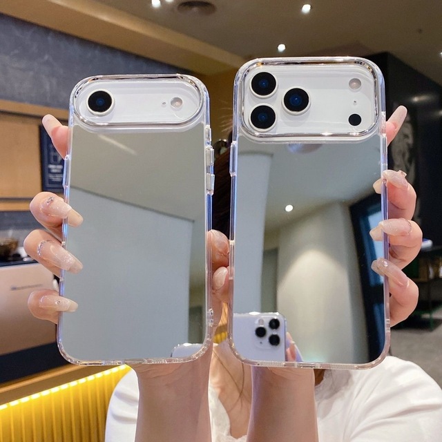 Wholesale New Electroplated Mirror Phone Case for iPhone 17 16 16 15 Pro Max, Trendy Makeup Mirror Phone Case for iPhone 17 Air