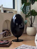Cubo de Basura con Forma de Huevo de Dinosaurio, Contenedor de Almacenamiento de Plástico Creativo, Mueble Multiusos con 6 Estantes, Diseño Moderno y Ecológico para Sala de Estar