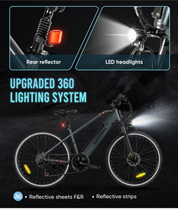 26-Inch High Configuration <b>Electric</b> Bicycle for Adults EU Warehouse 36V500D Steel Frame with Integrated 15ah Lithium Battery - Product Image 6