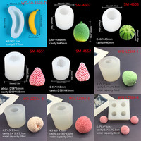 Moule en Silicone 3D en Forme de Fruit pour Crème Glacée, Framboise, Chocolat, Mangue, Citron, Fondant, Bougie, Pâtisserie et Décoration de Gâteaux