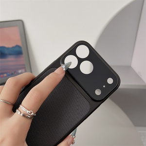 Linen Textured Converted Magnetic 360 Protection Wireless Charge Phone <b>Case</b> for 17/16/15 Pro Max Camera Glass Fabric Back - Product Image 6