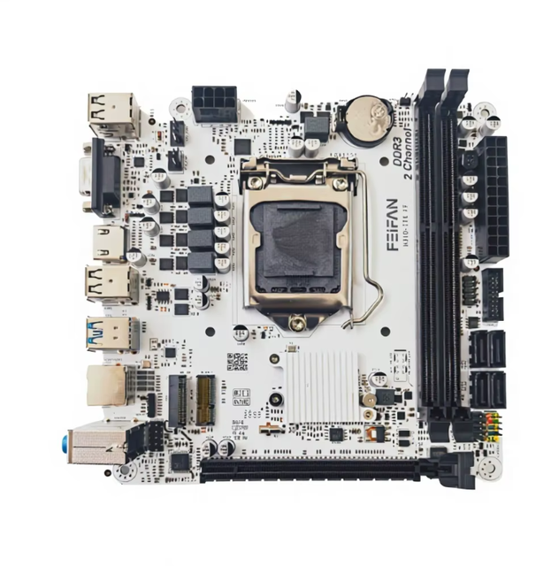 Hot New Intel H310-ITX White Desktop Computer Mini Motherboard Desktop LGA1151 DDR3 Double Channel SATA Support 6/7/8/9th Gen