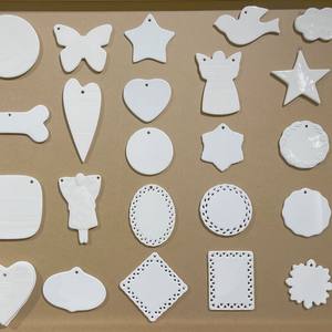 จี้เซรามิกตกแต่งรูปภาพตามสั่ง Uionen รูปทรงกลมและรูปหัวใจ ของที่ระลึกสำหรับคู่รัก - Product Image 3