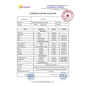Campione gratuito all'ingrosso estratto di curcuma in polvere integratore alimentare curcumina in polvere - Product Image 3