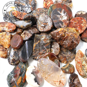 Lote de Cabujones de Ágata Druzy Turca 100% Natural de Alta Calidad, Precio al por Mayor, Hechos a Mano, para la Fabricación de Joyería de Cristal de Ágata Turca - Product Image 5