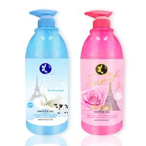 Private Label Body Wash 1380Ml Douchegels Rose Parfum Body Wash Lotion Voor Unisex