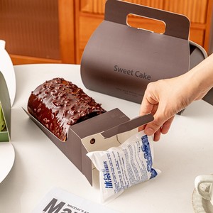 Hộp bánh ngọt, hộp bánh cuộn giấy tùy chỉnh có tay cầm - Product Image 5