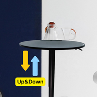Bureau assis-debout pneumatique moderne et écologique, sans électricité, réglable en hauteur, pour mobilier de bureau
