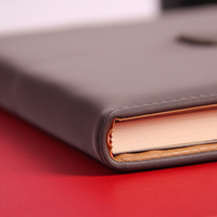 Carnet de luxe en cuir PU journal A5 cahier cadeau ensemble pour les entreprises