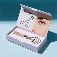 Conception imprimée personnalisée recourbe-cils en papier enduit boîtes d'emballage à fermeture magnétique pour soins de la peau boîte en carton rigide cosmétique