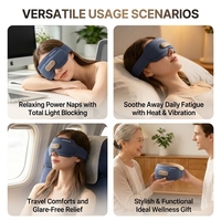 Masque de sommeil thermique intelligent, bloquant la lumière, appareil de relaxation oculaire pour le sommeil, les voyages, le bureau, la sieste, le bien-être, cadeau