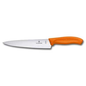 VICTORINOX - Couteau de cuisine SWISS CLASSIC LINE 19CM ORANGE - Product Image 1