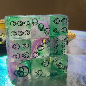 Новый выпуск 16mmD6 <span class=keywords><strong>RPG</strong></span> и DnD Dungeons Dragons Набор кубиков Уникальный квадратный дизайн независимая идея подарка из акрила - Product Image 3