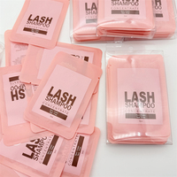Kit de bouteilles de nettoyage pour extensions de cils, avec logo personnalisé, 5 ml, marque privée, accessoires, concentré de shampoing pour extensions de cils, fabriqué en coton