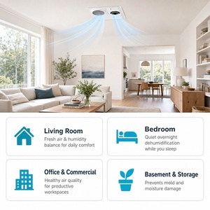 Déshumidificateur de <span class=keywords><strong>plafond</strong></span> à air frais 30L/jour pour maisons de luxe et villas, système de contrôle de l'<span class=keywords><strong>humidité</strong></span> - Product Image 6