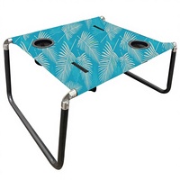 Table de camping pliable légère et portable pour les aventures en plein air, la plage, le mobilier d'extérieur, surface stable, porte-gobelets, porte-boissons, porte-téléphone