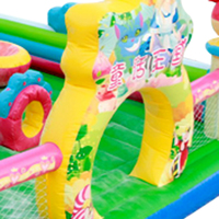 Vente flash - Toboggan gonflable pour enfants WOLONG en PVC, pour une utilisation en intérieur et en extérieur