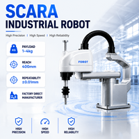 Robot SCARA 4 axes FOBOT Mb04sc-400, charge utile de 4 kg, portée de 400 mm, bras robotique industriel haute vitesse pour le tri et l'assemblage, contrôle PLC