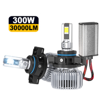 Nuevas Bombillas LED para Faros Delanteros H4 300W 6500K 30000 lúmenes 12V H7 IP68 Impermeables de Aleación de Aluminio, Ajuste Universal, Alta Velocidad, Silenciosas