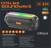 Diseña tu Propia Bocina Inalámbrica con Luces Intermitentes, Sonido Estéreo de Bajos Potentes, Mini Bocinas Bluetooth para Exteriores con RGB