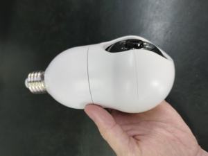 Suniseepro التطبيق 3MP كشف الحركة اتجاهين الصوت عموم إمالة دوران E27 لمبة ضوء الأمن الداخلي كاميرا 4G - Product Image 5