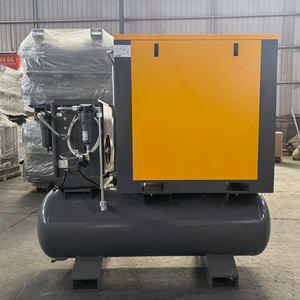 Compresores de Aire de Tornillo Rotativo Industriales con Inversor Cuatro en Uno, 7.5kw 10hp, con Tanque y Secador de Aire - Product Image 4