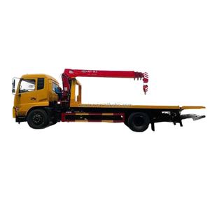 Camion de dépanneuse de FAW 4X2 camion de <span class=keywords><strong>grue</strong></span> de boom d'articulation hydraulique de 8 tonnes camion de <span class=keywords><strong>grue</strong></span> de chargeur de remorquage à plat de Rollback à vendre - Product Image 1