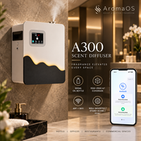 Diffuseur d'arômes sans eau A300 commercial 500 ml, machine à parfum intelligente murale avec écran LCD TFT pour hôtel et bureau