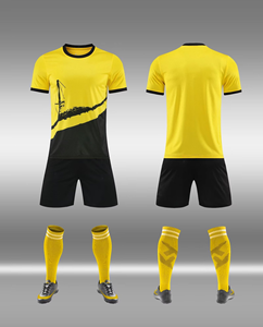 定制男式夏季足球球衣短袖足球套装，适合比赛使用 - Product Image 4