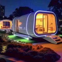 Maison capsule compacte et espace de vie modulaire pour des choix de style de vie écologiques