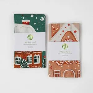 Torchon botanique vintage-mélange <span class=keywords><strong>de</strong></span> lin et <span class=keywords><strong>de</strong></span> coton, impression par sublimation, torchon réutilisable pour décor <span class=keywords><strong>de</strong></span> ferme - Product Image 2
