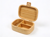 Boîte à lunch en bambou écologique de nouvelle conception, réutilisable, de qualité alimentaire, boîte bento, récipient alimentaire