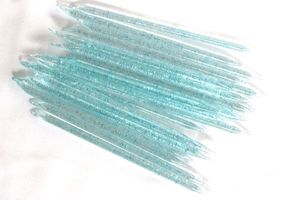 50 pièces/sac usine en gros poignée en plastique bâtons d'ongles colorés pour hommes et femmes ongles cuticule poussoir caoutchouc pointe nettoyant - Product Image 5