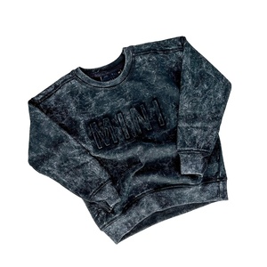 Hot Sale Mama Signature Crew-neck Acid Washed Sweatshirt Casual Mommy <strong>and</strong> Me <strong>Outfit</strong> for Girls <strong>and</strong> Boys - Product Image 2