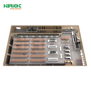 Smart 2D Layout Space-Saving Solutions for <b>Small</b> Minimart Design - Product Image 1