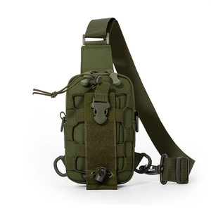 Lightweight Fashion Tactical Men's <b>Chest</b> & Shoulder Bag Polyester Zipper Closure Portable for Summer Sport Outdoor Activities - Product Image 4