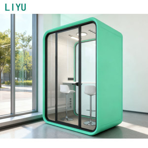 Fábrica de Muebles Liyu Vende Directamente Cabinas Acústicas de Oficina, Espacios Modulares Privados y Silenciosos de Aluminio para Hoteles y Escuelas - Product Image 5