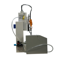 Machine de serrage/visage automatique portative légère pour l'assemblage d'appareils électroménagers, avec plateforme unique et soufflage, modèle 441