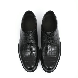 Chaussures habillées pour hommes, nouvelle conception, authentiques, tendance, à bout pointu, à lacets, augmentant la taille, imperméables, respirantes - Product Image 1