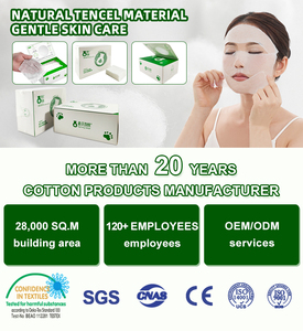Tampons de coton multi-usages extensibles pour compresses humides - Tampons de coton faciaux à trou ouvert pour le démaquillage et l'hydratation - Product Image 5