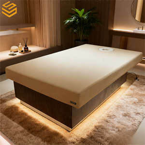 <span class=keywords><strong>Table</strong></span> de <span class=keywords><strong>massage</strong></span> moderne en bois de style thaïlandais, durable, avec appui-tête intégré, éponge haute densité, trous respirants pour la tête, pour hôtel, salon, spa - Product Image 4