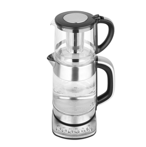 Manufacturer Custom Turkish Tea Maker Stainless Steel 2 in 1 Water Heater Thermostat Control Glass Tea <b>Kettle</b> <b>Kettle</b> 2022 New Ki - Product Image 1