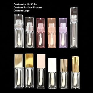 HEXUE Tubetto Personalizzato da 10ml 6.5ml per Lucidalabbra, Contenitore Cosmetico Vuoto Trasparente per Rossetto, Blush e Lucidalabbra con Pennello Grande - Product Image 2