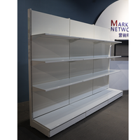 Étagères d'épicerie personnalisées à un seul côté, légères, durables, présentoir en métal, construction en acier, installation rapide