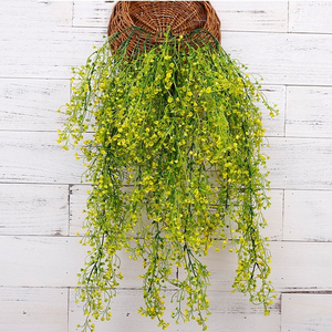 Decoración del hogar Decoración de pared verde Plantas colgantes de pared Plantas artificiales Hojas de follaje artificial Vid <span class=keywords><strong>Greeny</strong></span> - Product Image 5