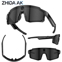 Lunettes Intelligentes IA avec Caméra 8MP pour Cyclisme en Extérieur (Enregistrement et Photos), IA pour Traduction, Musique et Appels Bluetooth M14