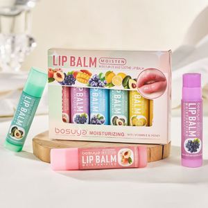 ชุดลิปบาล์ม 6 ชิ้น กลิ่นผลไม้ รับทำโลโก้ ลิปสติกบำรุงริมฝีปาก สำหรับทั้งผู้ชายและผู้หญิง เหมาะสำหรับเป็นของขวัญ - Product Image 2