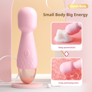 Alat pijat pabrik Mini tongkat <span class=keywords><strong>Av</strong></span> ajaib 10 mode <span class=keywords><strong>Vibrator</strong></span> kuat mainan dewasa wanita Masturbator g-spot Stimulator wanita - Product Image 3