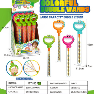 Varita de <span class=keywords><strong>burbujas</strong></span> larga con diseño de personajes infantiles, pulpo de cinco garras, 32 orificios, para fiestas de verano al aire libre para niños - Product Image 4