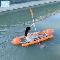 Sac flottant latéral transparent pour siège de kayak en cristal coloré avec kit complet pour parc aquatique, personnalisé de Chine, Lumark incassable